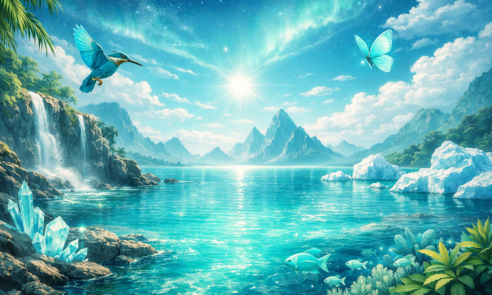 Cyanová: Science and Symbolism of Blue-Green Hue Illuminated