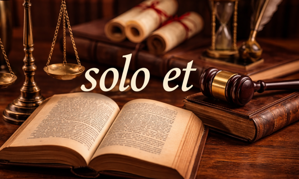 solo et: Legal Roots, Meaning, and Modern Applications Today