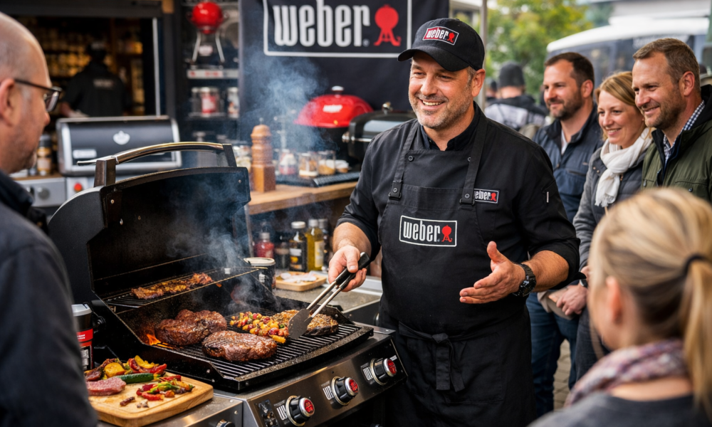 Die weber grillvorführung: Feuer, Technik, Genuss live pur