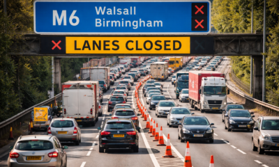 m6 walsall birmingham lanes closure Traffic Crisis Impact