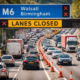 m6 walsall birmingham lanes closure Traffic Crisis Impact