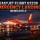 easyjet flight u2238 emergency landing newcastle incident