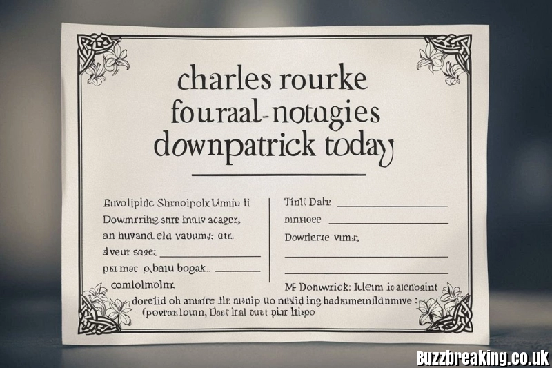 Charles Rourke Funeral Notices Downpatrick Today