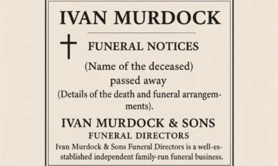 Ivan Murdock Funeral Notices