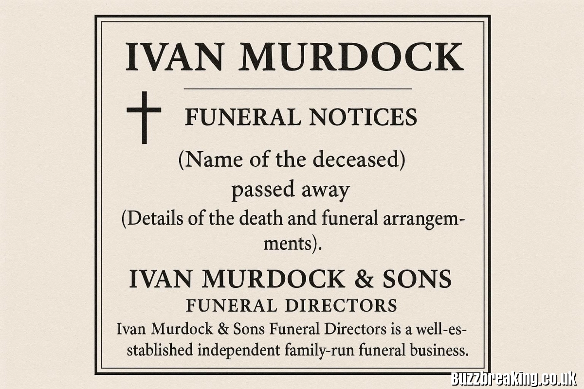 Ivan Murdock Funeral Notices