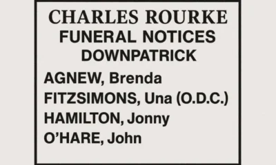 Charles Rourke Funeral Notices Downpatrick Today
