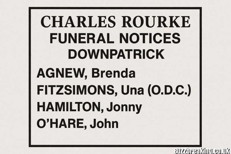 Charles Rourke Funeral Notices Downpatrick Today